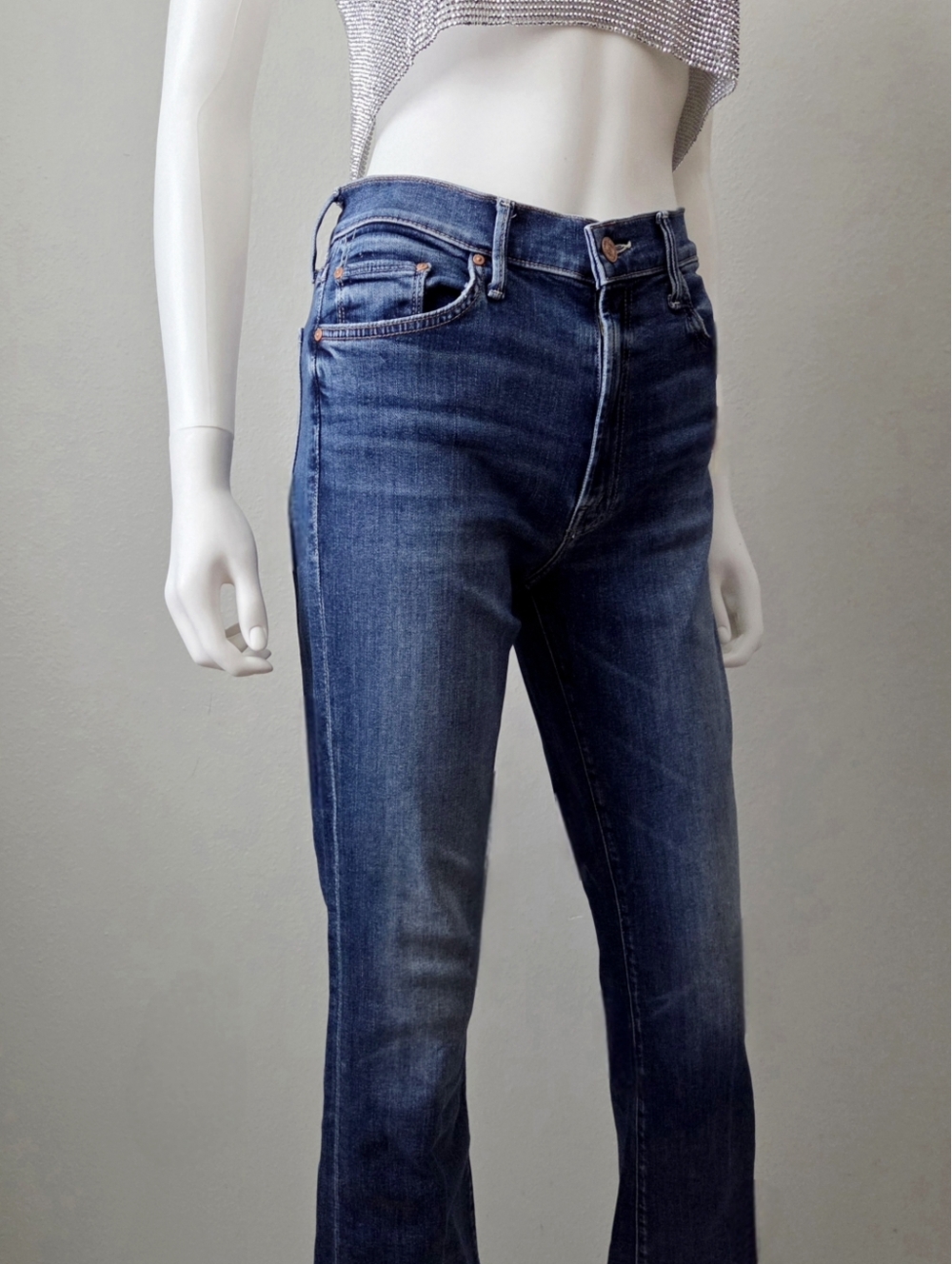 MOTHER The Outsider Ankle Jeans, Walking On Coals Wash, Size 30 - Picture 4 of 16